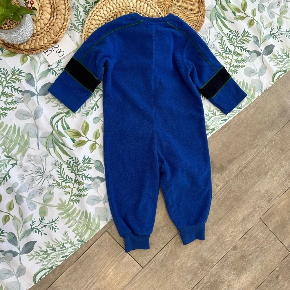 Vintage Y2K Gymboree Airplane Embroidered Coveralls Jumpsuit Cozy 12-18M Boy